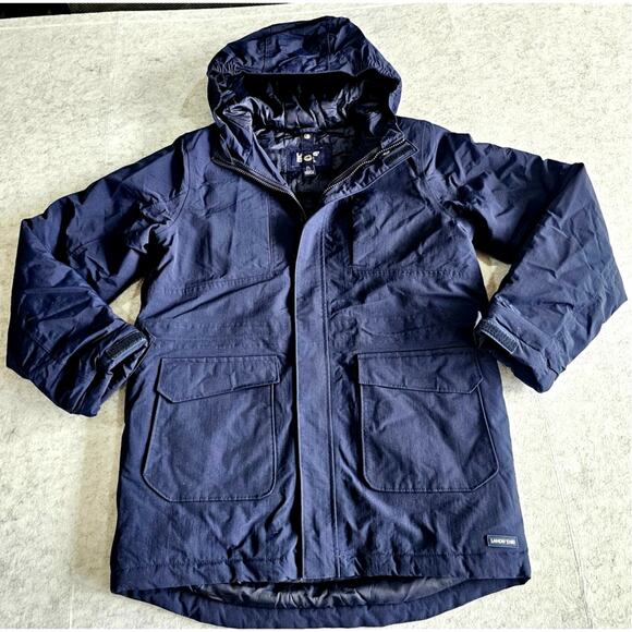 Lands' End Other - Lands’ End Boys Hooded Insulated Winter Parka Navy XL 14-16 Grow Along